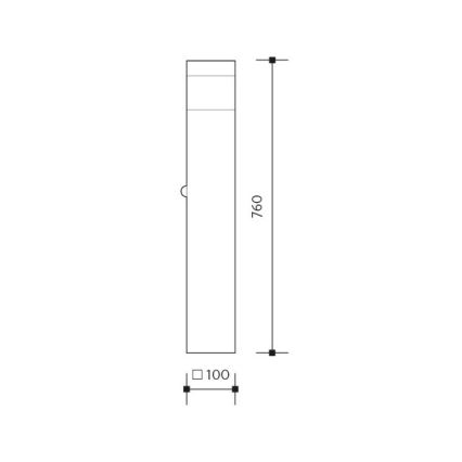 Λάμπα εξωτερικού χώρου GARD 1xE14/60W/230V IP44