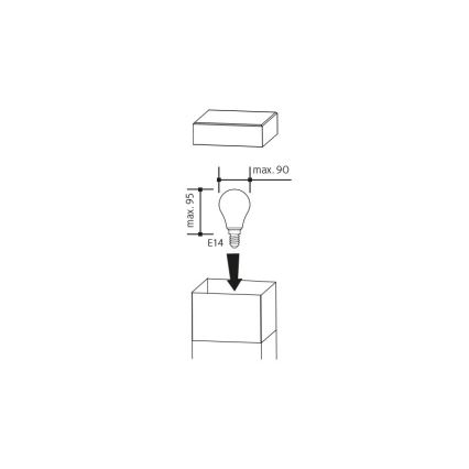 Λάμπα εξωτερικού χώρου GARD 1xE14/60W/230V IP44