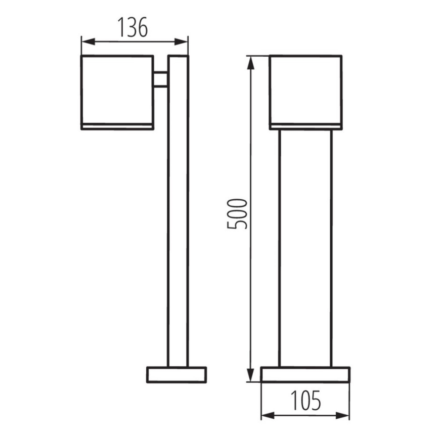 Λάμπα εξωτερικού χώρου GORI 1xGU10/35W/230V IP44
