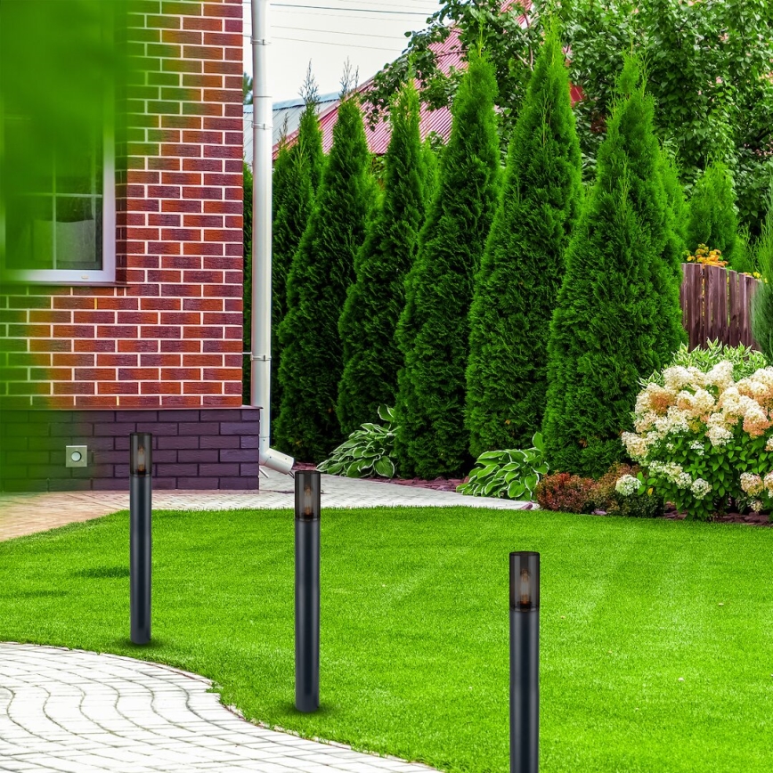 Λάμπα εξωτερικού χώρου HARLEM 1xE27/60W/230V 80 cm IP44 μαύρο