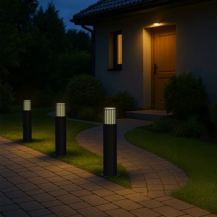 Λάμπα εξωτερικού χώρου KUUSAMO 1xE27/20W/230V 44 cm IP54 γραφίτης