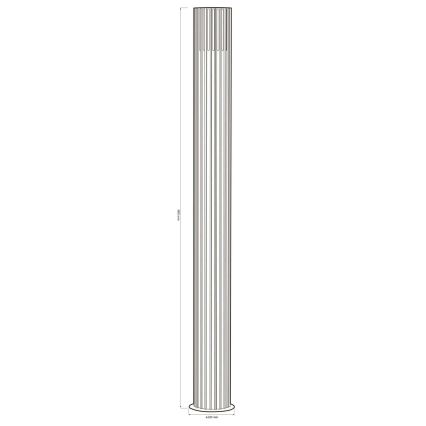 Λάμπα εξωτερικού χώρου KUUSAMO 1xE27/20W/230V 74 cm IP54 ανθρακί