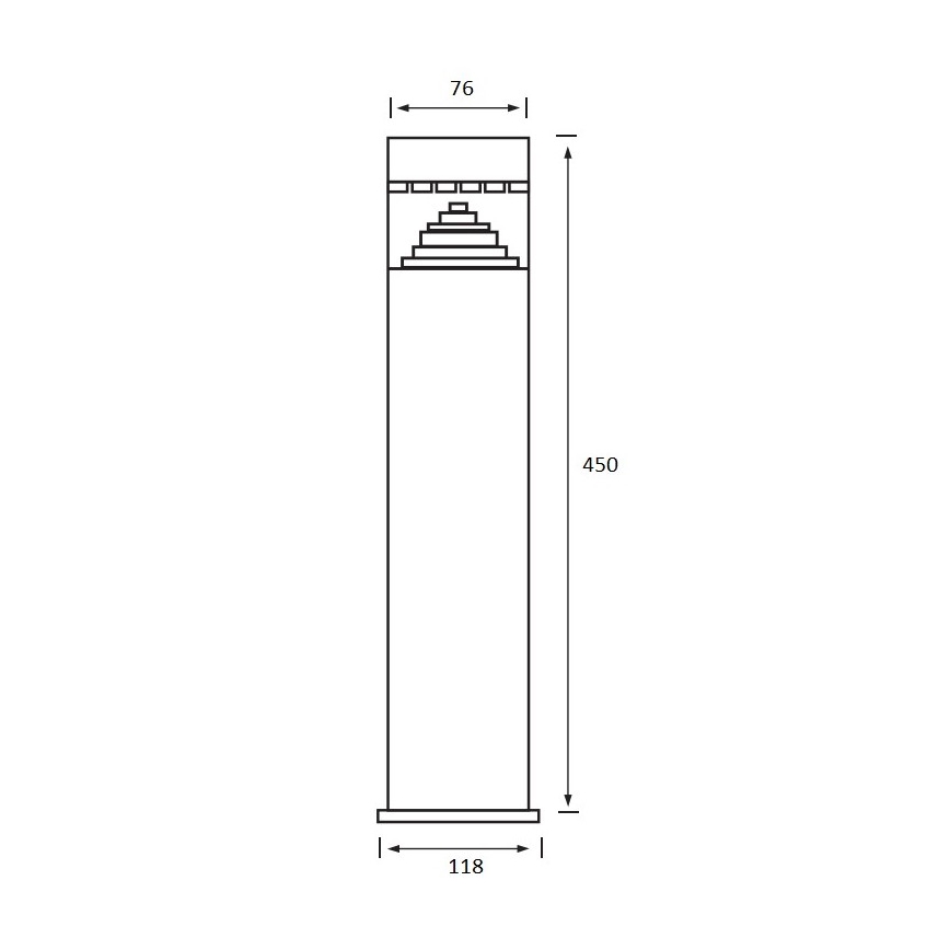 Λάμπα εξωτερικού χώρου LED SALIX 1xLED/6W/230V IP44
