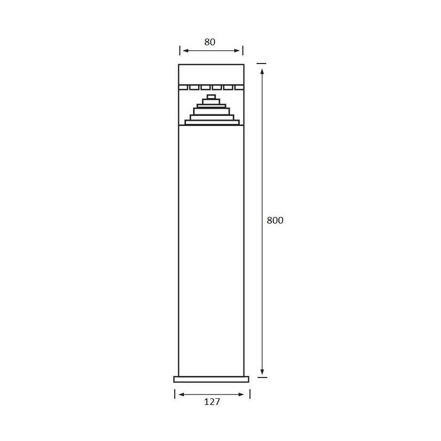 Λάμπα εξωτερικού χώρου LED SALIX 1xLED/6W/230V IP44