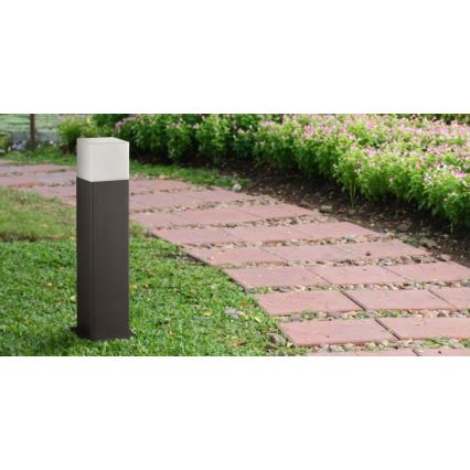 Λάμπα εξωτερικού χώρου NEW YORK 1xE27/12W/230V IP44 44 cm ανθρακί