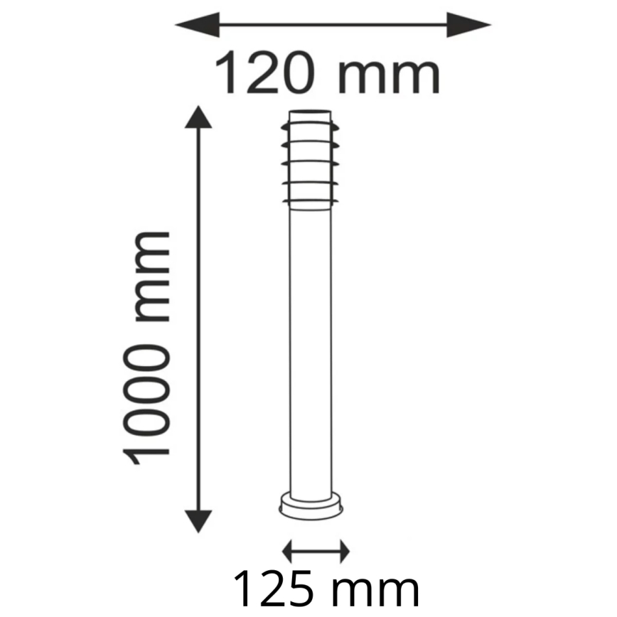 Λάμπα εξωτερικού χώρου SERENA 1xE27/10W/230V IP44 100 cm