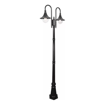 Λάμπα εξωτερικού χώρου TALEZ 2xE27/15W/230V IP44 μαύρο