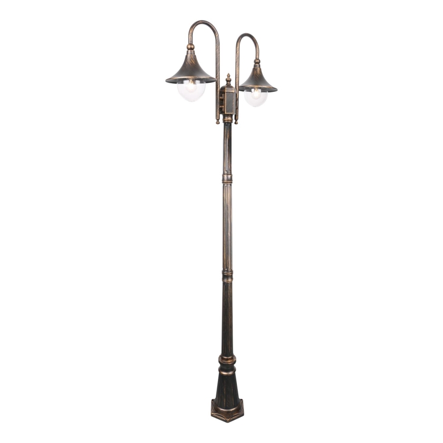 Λάμπα εξωτερικού χώρου TALEZ 2xE27/15W/230V IP44 μπρονζέ πατίνα