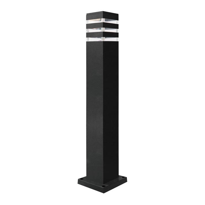 Λάμπα εξωτερικού χώρου TEKSAS 1xE27/12W/230V IP44 74 cm ανθρακί