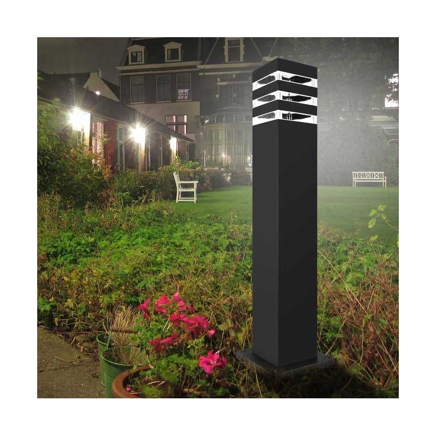 Λάμπα εξωτερικού χώρου TEKSAS 1xE27/12W/230V IP44 74 cm ανθρακί