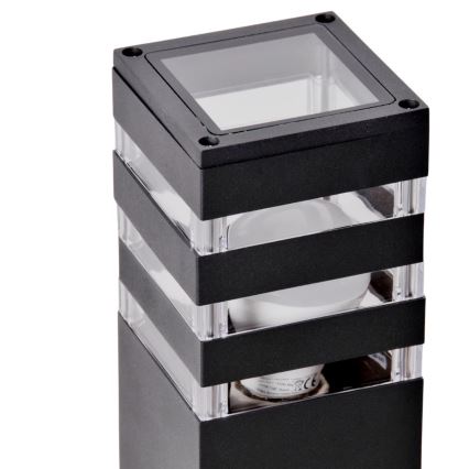 Λάμπα εξωτερικού χώρου TEKSAS 1xE27/12W/230V IP44 74 cm ανθρακί
