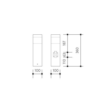 Λάμπα εξωτερικού χώρου με αισθητήρα GARD 1xE14/60W/230V IP44