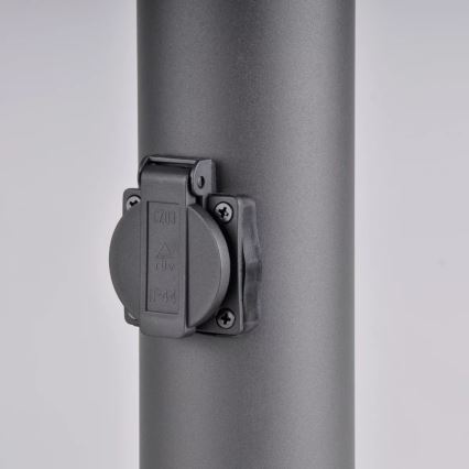 Λάμπα εξωτερικού χώρου με πρίζα DALLAS 1xE27/12W/230V IP44 ανθρακί