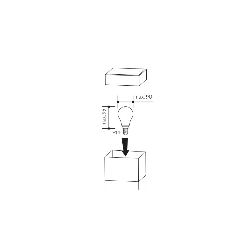 Λάμπα εξωτερικού χώρου με πρίζα GARD 1xE14/60W/230V SCHUKO IP44