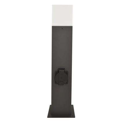 Λάμπα εξωτερικού χώρου με πρίζα NEW YORK 1xE27/12W/230V IP44 44 cm ανθρακί