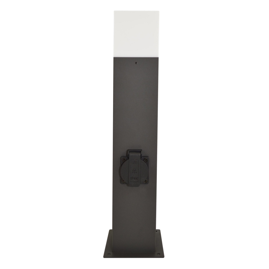Λάμπα εξωτερικού χώρου με πρίζα NEW YORK 1xE27/12W/230V IP44 44 cm ανθρακί
