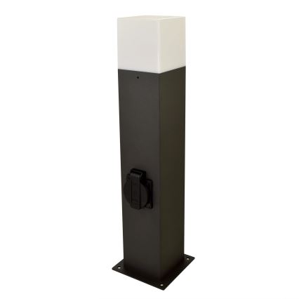 Λάμπα εξωτερικού χώρου με πρίζα NEW YORK 1xE27/12W/230V IP44 44 cm ανθρακί