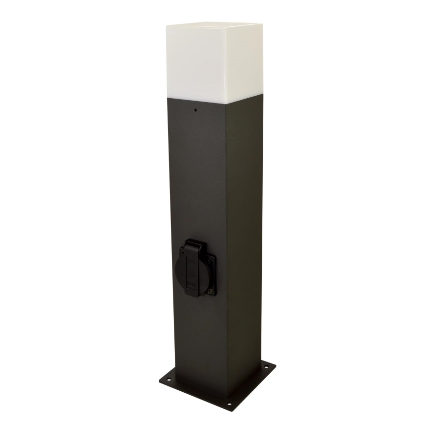 Λάμπα εξωτερικού χώρου με πρίζα NEW YORK 1xE27/12W/230V IP44 44 cm ανθρακί