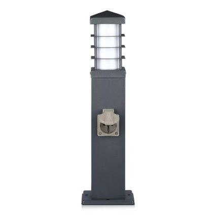 Λάμπα εξωτερικού χώρου με πρίζες SCHUKO 1xE27/13W/230V IP44