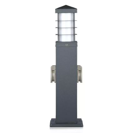 Λάμπα εξωτερικού χώρου με πρίζες SCHUKO 1xE27/13W/230V IP44