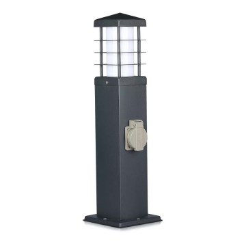 Λάμπα εξωτερικού χώρου με πρίζες SCHUKO 1xE27/13W/230V IP44