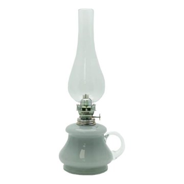 Λάμπα παραφίνης TEREZA 34 cm γκρι οπαλίνα