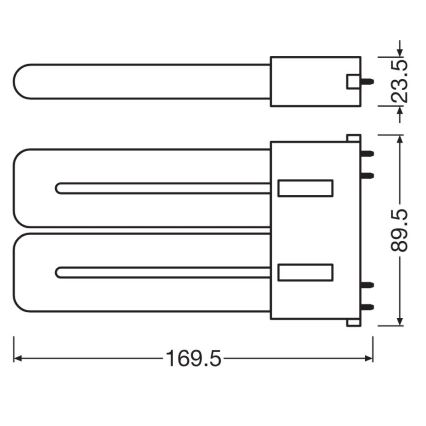 Λάμπα σωληνωτή LED 2G10/12W/230V 3000K - Osram