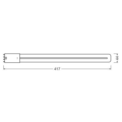 Λάμπα σωληνωτή LED 2G11/18W/230V 4000K - Osram