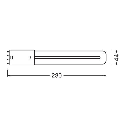 Λάμπα σωληνωτή LED 2G11/8W/230V 3000K - Osram