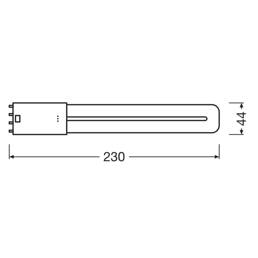 Λάμπα σωληνωτή LED 2G11/8W/230V 4000K - Osram