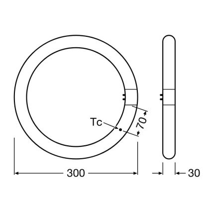 Λάμπα σωληνωτή LED G10q/18,3W/230V 3000K - Osram
