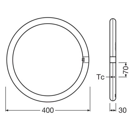 Λάμπα σωληνωτή LED G10q/24W/230V 6500K - Osram