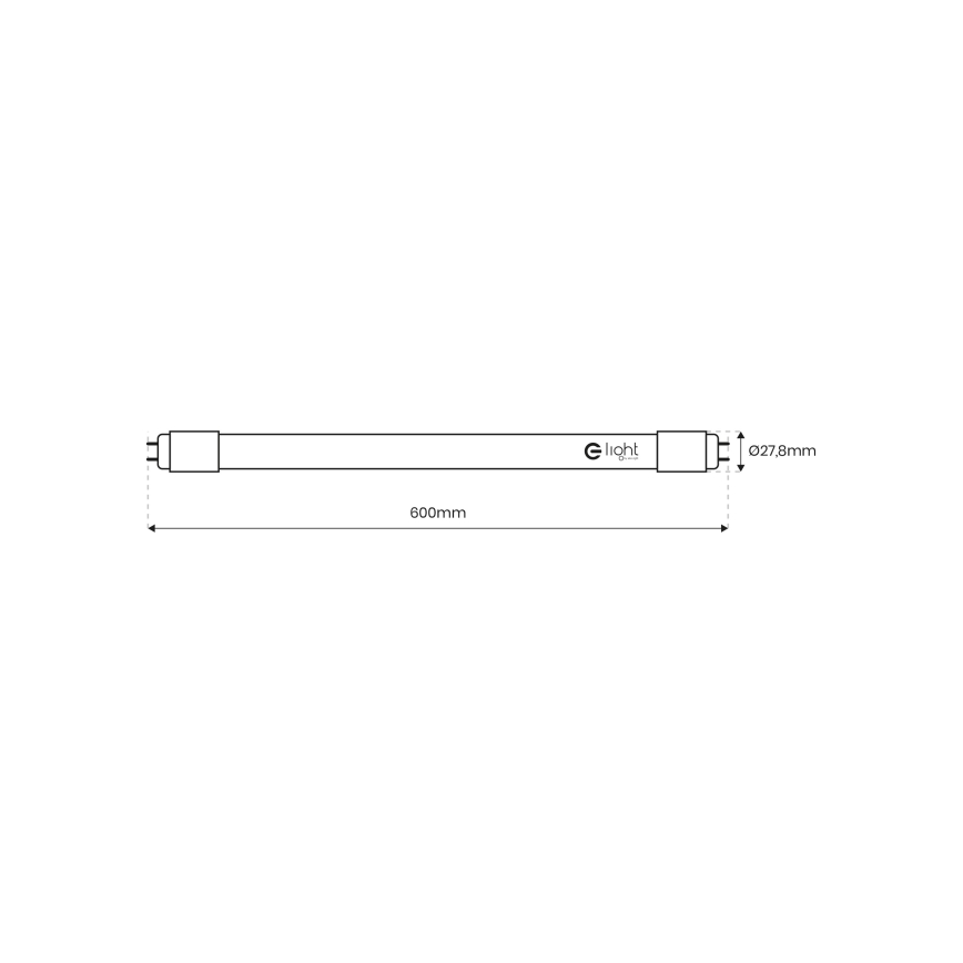 Λάμπα σωληνωτή LED G13/9W/230V 4000K 60 cm