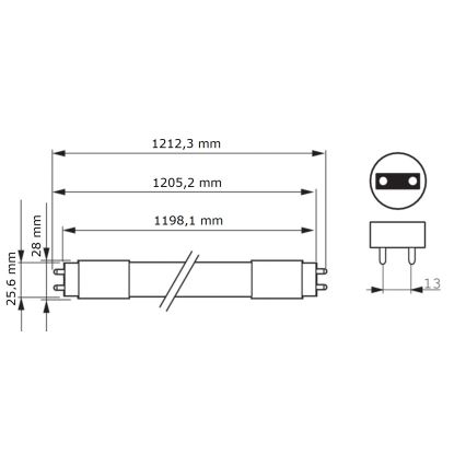 Λάμπα σωληνωτή LED Philips MASTER T8 G13/16W/80V 6500K 120 cm