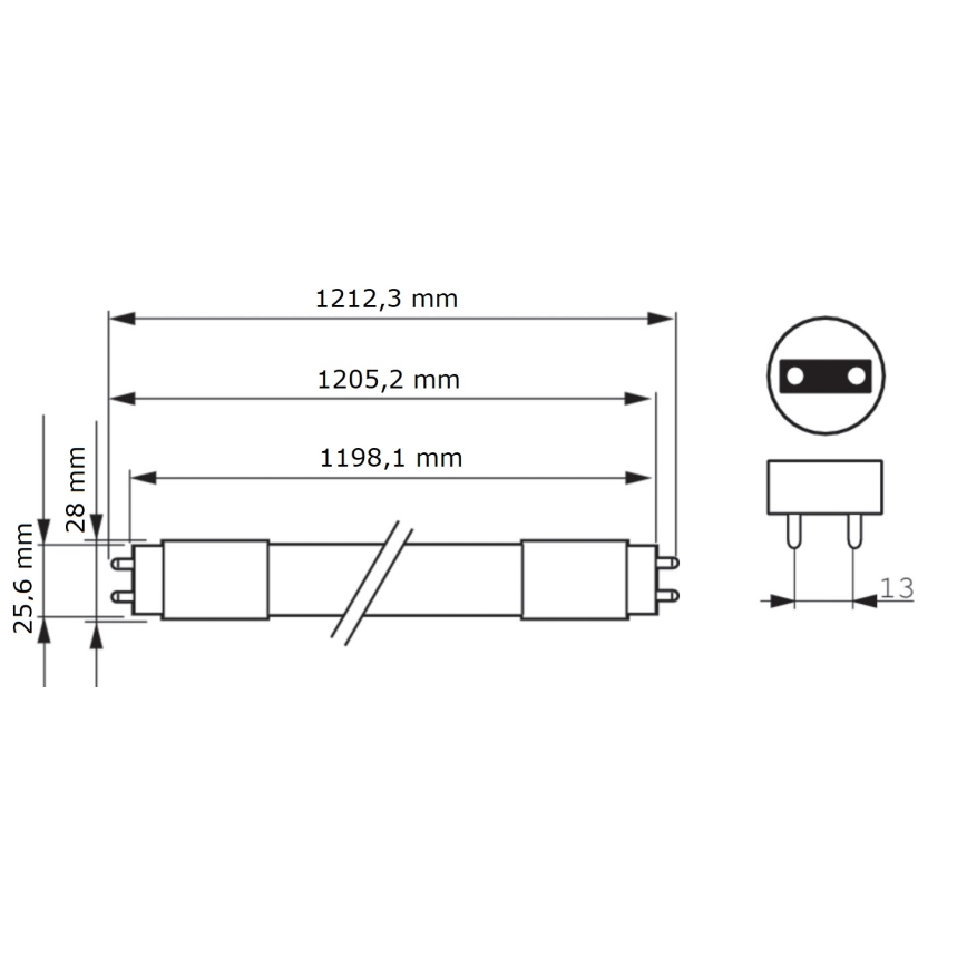 Λάμπα σωληνωτή LED Philips MASTER T8 G13/16W/80V 6500K 120 cm