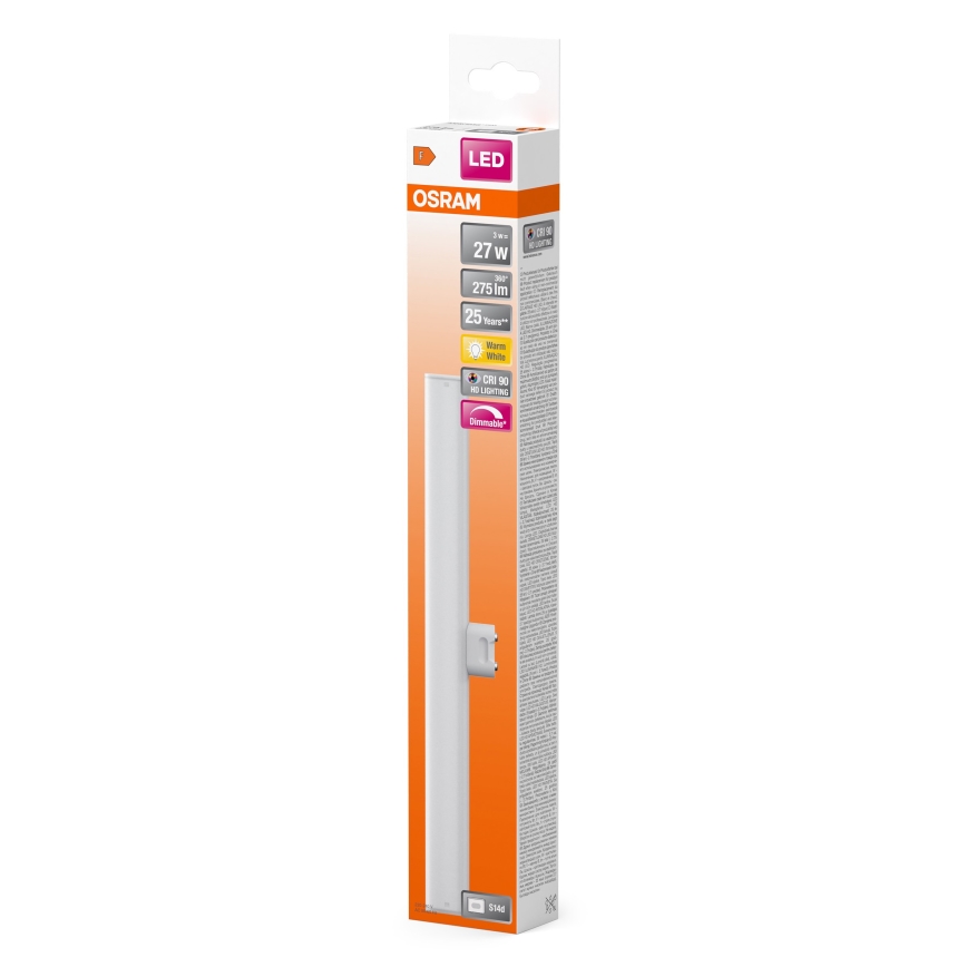 Λάμπα σωληνωτή φθορισμού LED Dimmable S14d/3W/230V 2700K 30 cm CRI 90 - Osram