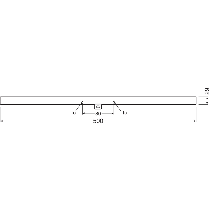 Λάμπα σωληνωτή φθορισμού LED Dimmable S14d/4,7W/230V 2700K 50 cm CRI 90 - Osram