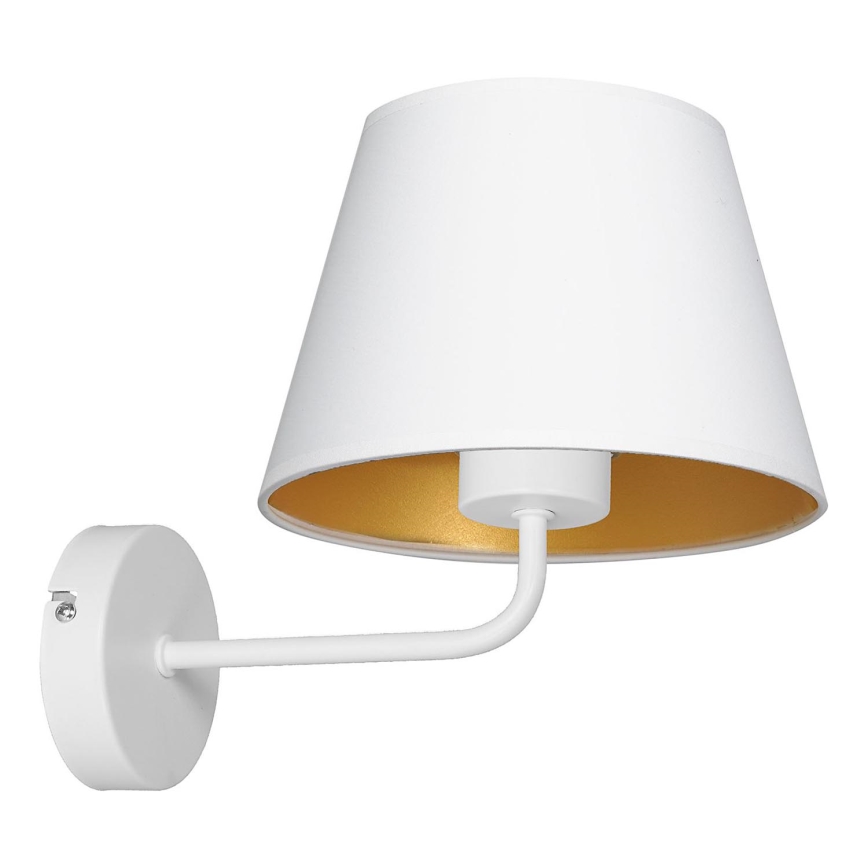 Λάμπα τοίχου ARDEN 1xE27/60W/230V λευκό/χρυσό