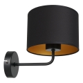 Λάμπα τοίχου ARDEN 1xE27/60W/230V μαύρο/χρυσό