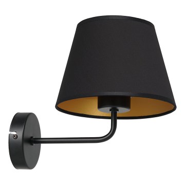 Λάμπα τοίχου ARDEN 1xE27/60W/230V μαύρο/χρυσό