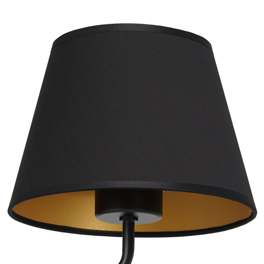 Λάμπα τοίχου ARDEN 1xE27/60W/230V μαύρο/χρυσό