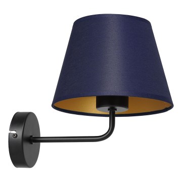 Λάμπα τοίχου ARDEN 1xE27/60W/230V μωβ/χρυσό