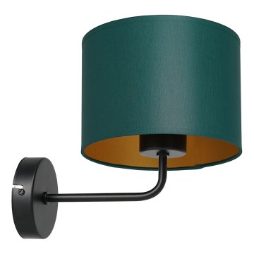 Λάμπα τοίχου ARDEN 1xE27/60W/230V πράσινο/χρυσό