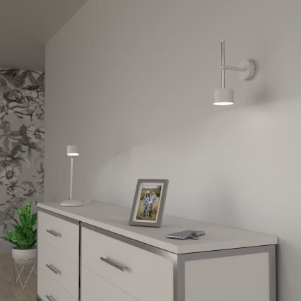 Λάμπα τοίχου ARENA 1xGX53/11W/230V λευκό/γυαλιστερό χρώμιο