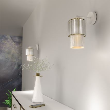 Λάμπα τοίχου BLANCO 1xE27/60W/230V λευκό