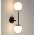 Λάμπα τοίχου DAISY 2xG9/12W/230V γυαλιστερό χρώμιο/μαύρο/λευκό