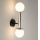 Λάμπα τοίχου DAISY 2xG9/12W/230V γυαλιστερό χρώμιο/μαύρο/λευκό