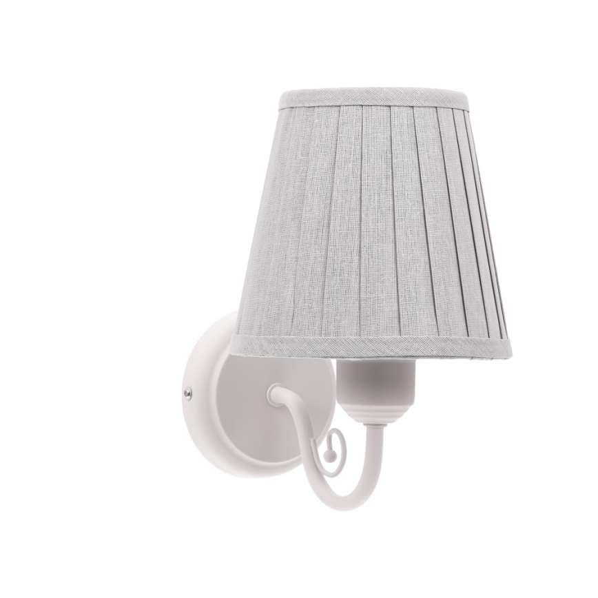 Λάμπα τοίχου FIREZ 1xE27/40W/230V λευκό/γκρι