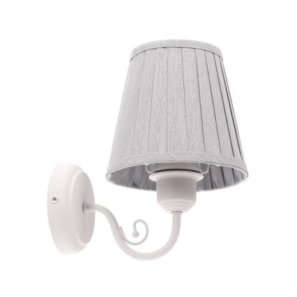 Λάμπα τοίχου FIREZ 1xE27/40W/230V λευκό/γκρι