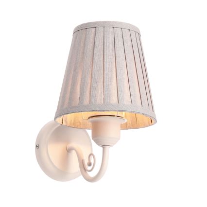 Λάμπα τοίχου FIREZ 1xE27/40W/230V λευκό/γκρι